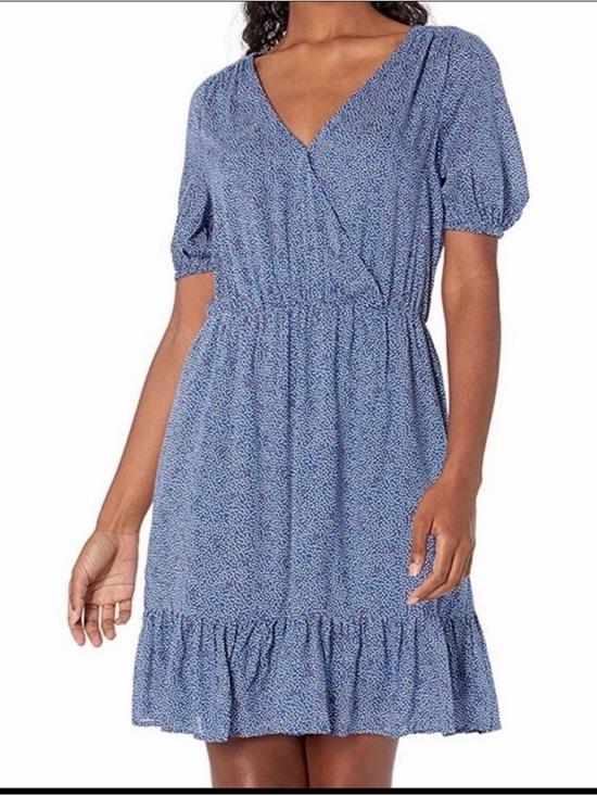 Lucky Brand Dresses & Skirts - NWT Lucky Brand Polka Dot Mila Cottagecore Wrap Dress In Navy Multi